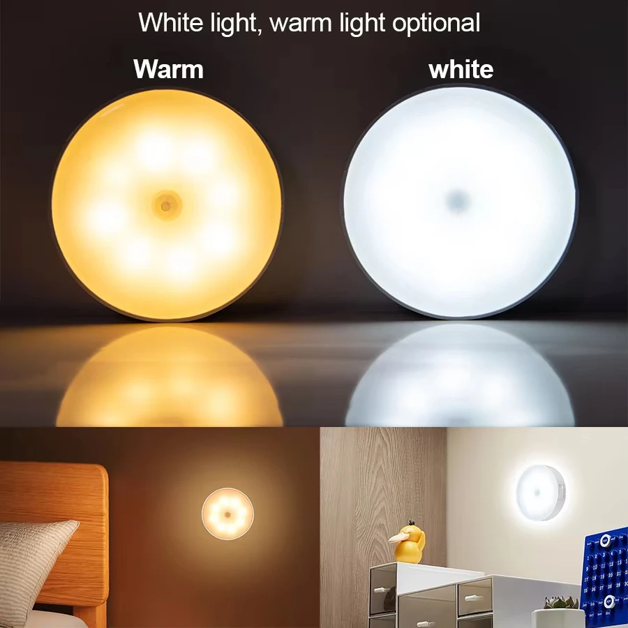 CY-LED night light with motion sensor, USB charging light for kitchen cabinets and ladders, wireless - Image 6