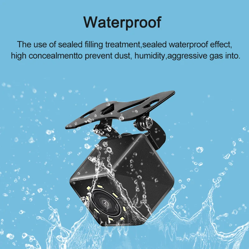 Rear Camera of Driving Recorder 140 Wide Angle Waterproof 4/8/12 Light HD Night Vision Parking Monitoring Rear Camera - Image 3