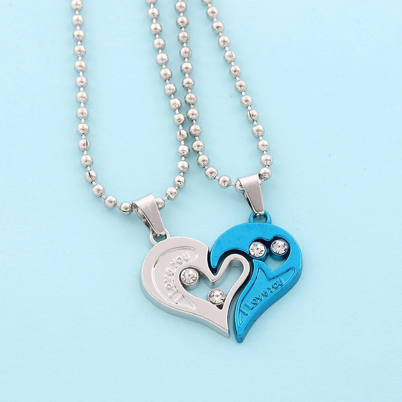 Good Simple Quality Couple Pendant Necklace Electrocardiogram,Magnetic Heart,Pendant Splicing Necklace Valentine's Day Gift - Image 39