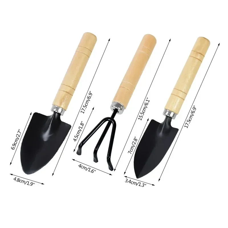 3Pcs/Set Mini Garden Tool Set For Garden Plants Flower Pot Cactus Vegetables Digging Weeding Indoor Small Plants Garden Tools - Image 6