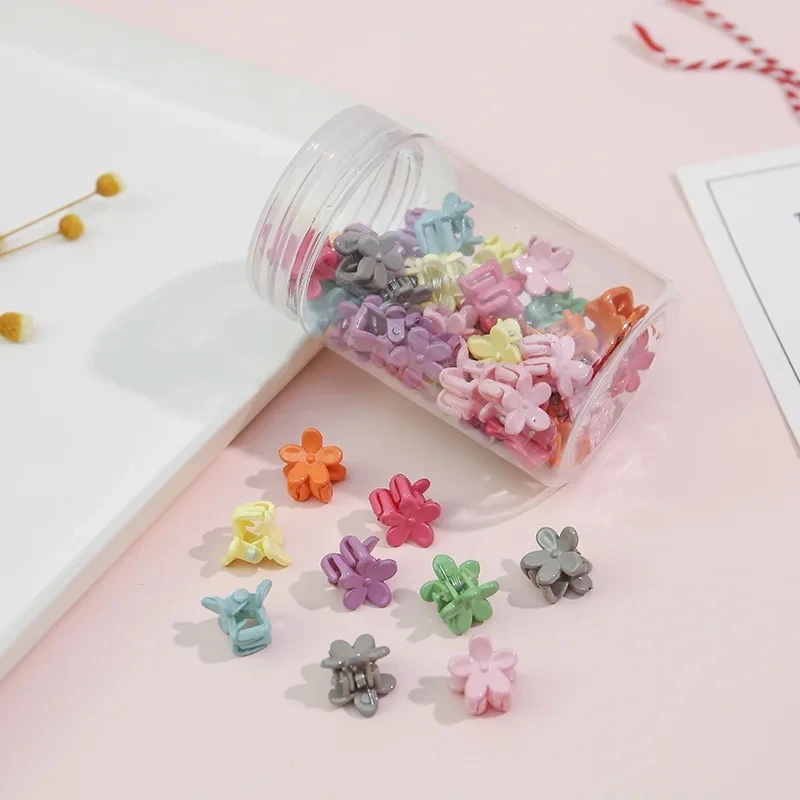 50pcs Minimalist Solid Hair Claw Mini Cute Banana Clip Cartoon Headwear Non Slip Hair Styling Accessories - Image 5