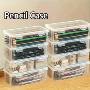 1/2 PCS Pencil Case Box PP Pencil Box Multi-function Stationery Organizer School Supplies for Office Pen Box Kits Sacs Pen Box