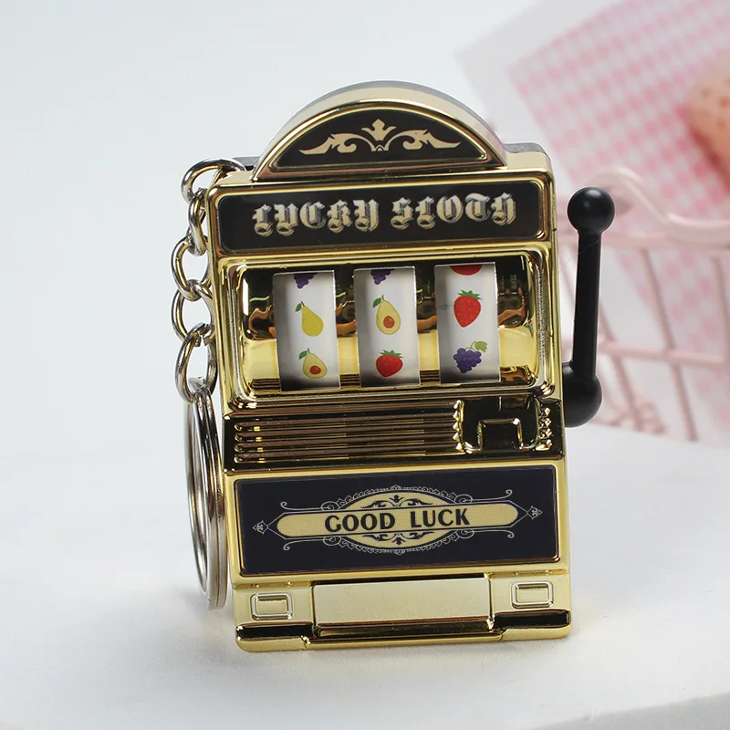 Fruit Slot Machine Keychain Lucky Charm Jackpot Keychains Mini Casino Pendant Bag Charm Novelty Gifts for Kids Adults - Image 11
