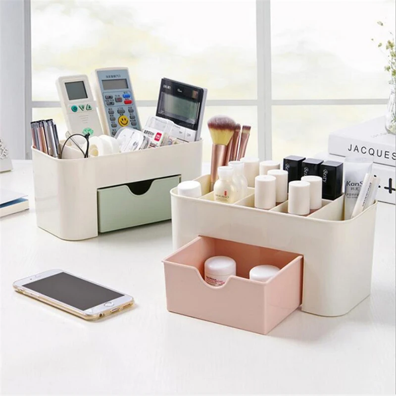 Nail Storage Box Container Cotton Swab Storage Box Accessories Cleaning Desktop Tools Multifunctional Jewelry Box Cosmetic Stor - Image 3