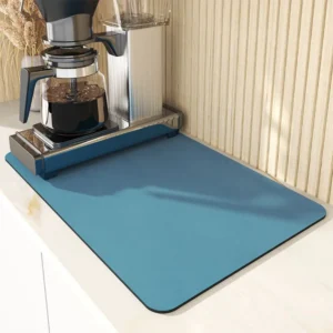 1PCS Home Kitchen Soft Diatomite Absorbent Quick-Drying Draining Mat Desktop Dish Drying Mat Coaster Table Mat