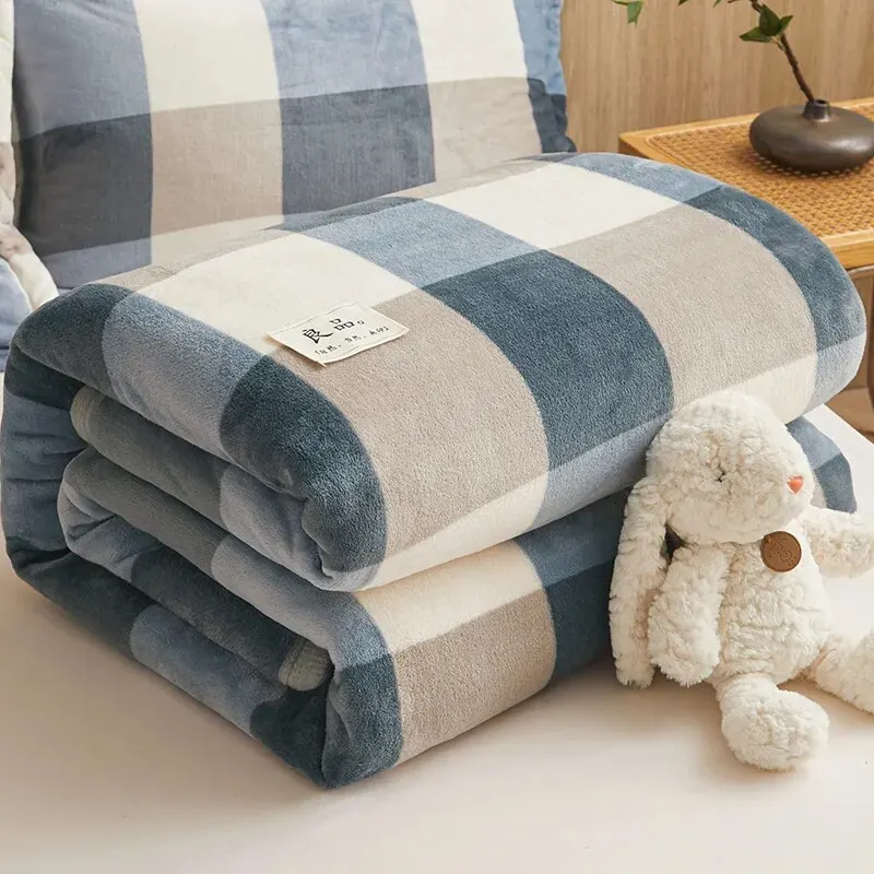 Extra Soft Flannel Blanket Thickened Nap Air Conditioning Blanket - Image 7