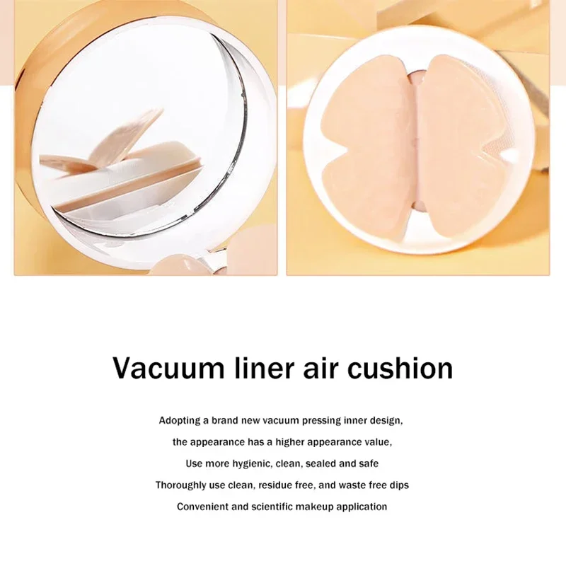 Air Cushion BB Cream Butterfly Powder Puff Moisturizing Foundation Concealer Whitening Oil-control Waterproof Makeup Cosmetics - Image 2