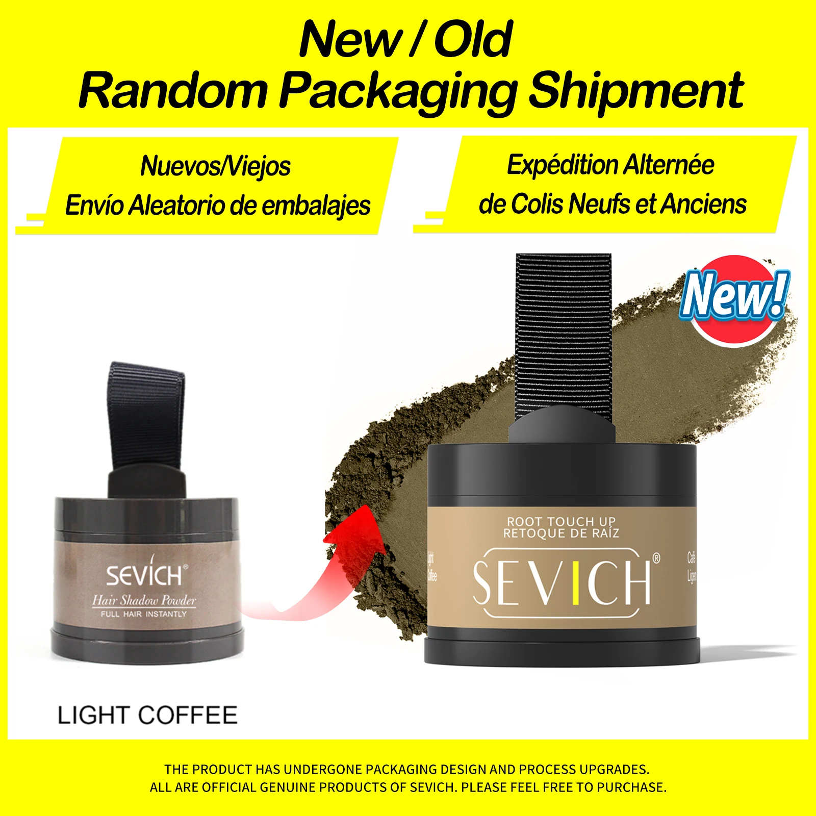 Sevich Hairline Powder 4g Hairline Shadow Powder Makeup Hair Concealer Natural Cover Unisex Hair Loss Product - Image 11