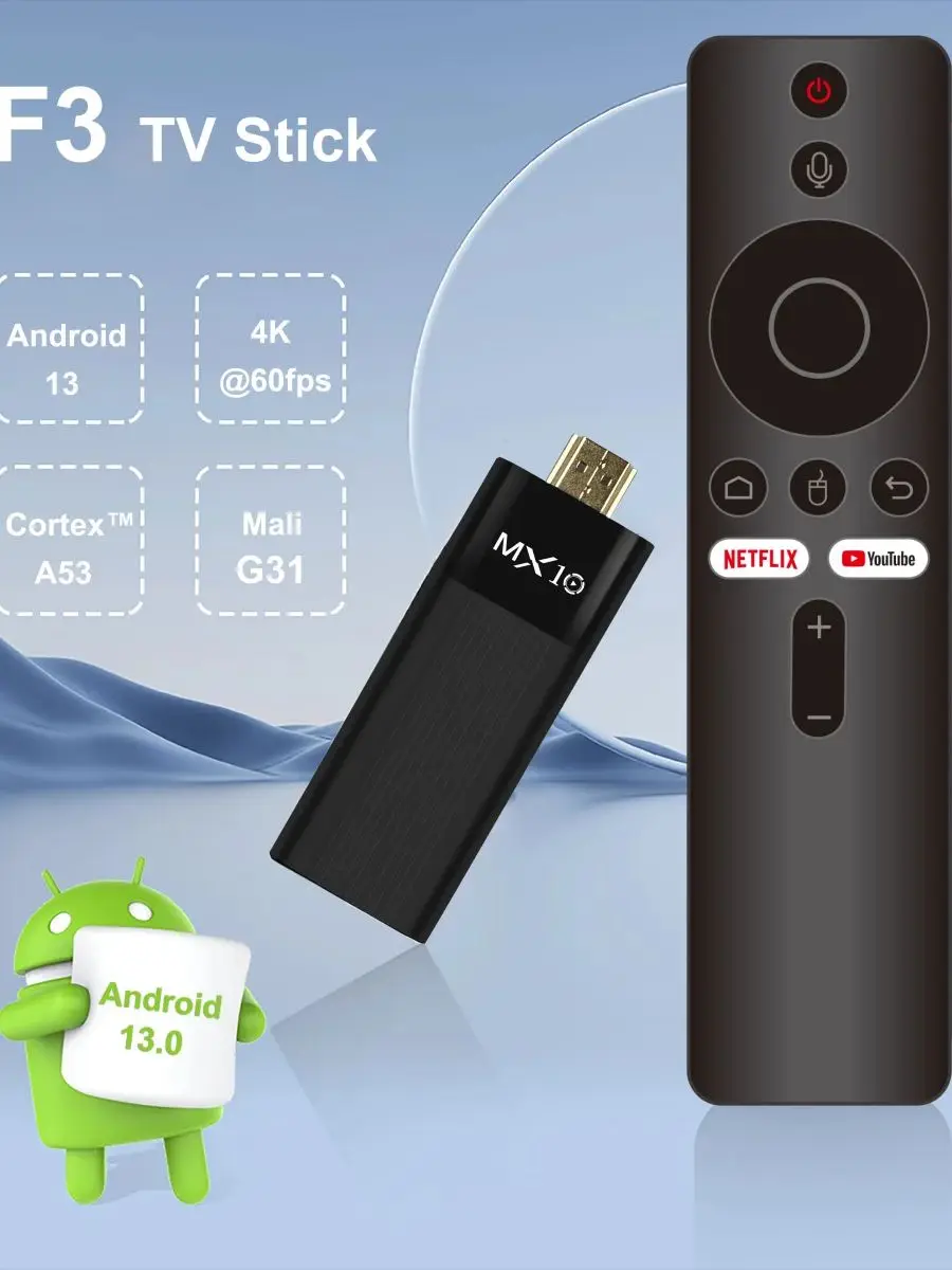 Factory Directly MX10-F3 TV Stick 4K Android 11 Allwinner H313 2.4G&5G Wifi 2GB 16GB tv box fire tv stick 4k - Image 2