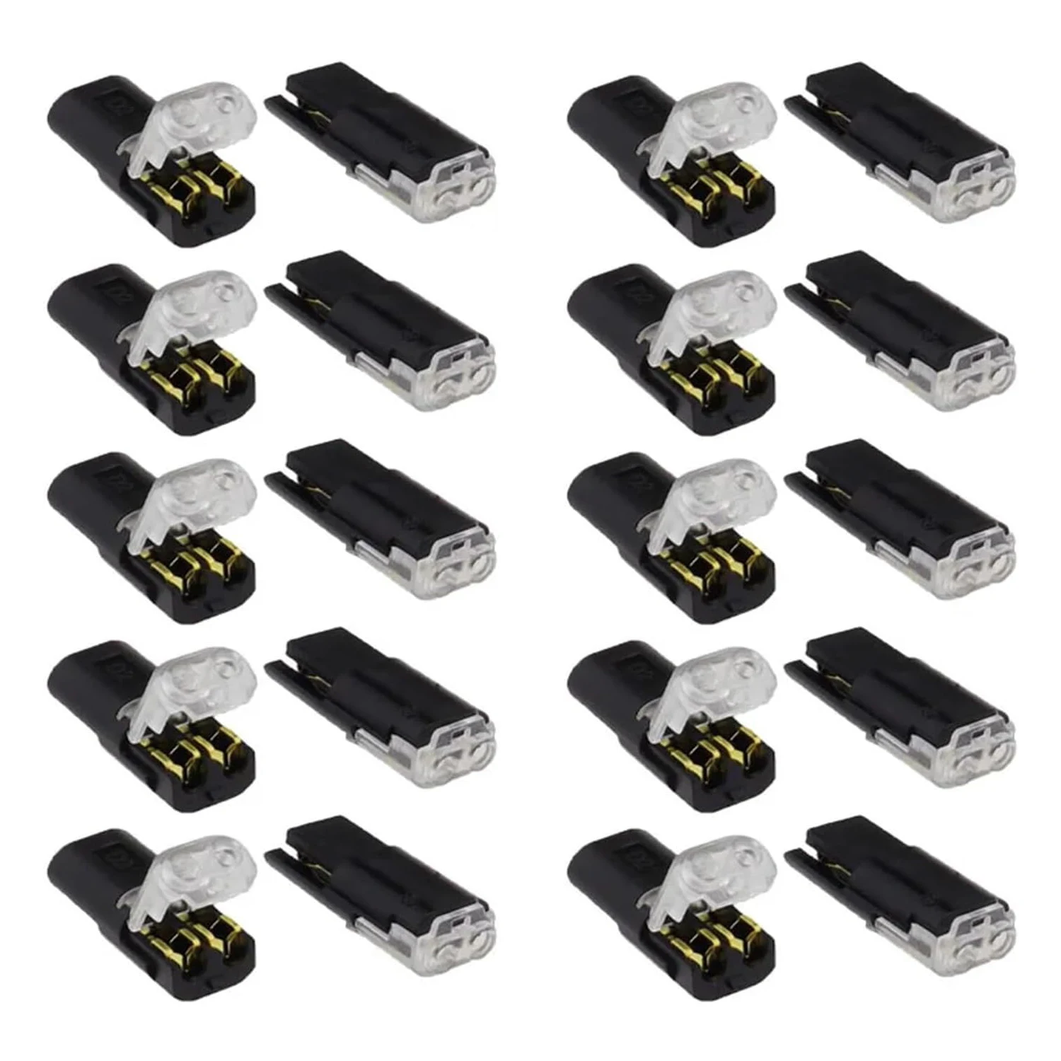 10/20/50 Pcs 2 Pin 2 Way Universal Compact No-Wire-Stripping Toolless Spring Wire Connectors Quick Splice Wire Connector - Image 9