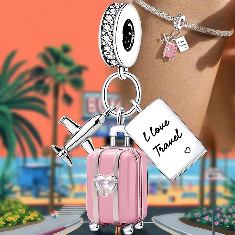 Fit Pan 925 Original Bracelets Love Heart Flower Four Leaf Clover Turtle 925 Silver Charms Beads DIY Birthday Jewelry Gift - Image 4