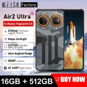IIIF150 Air2 Ultra 5G Rugged Phone 6.8''FHD+ 120Hz Flexible AMOLED Screen 16GB+512GB 108MP Camera Ultra-thin Rugged  65W Charge