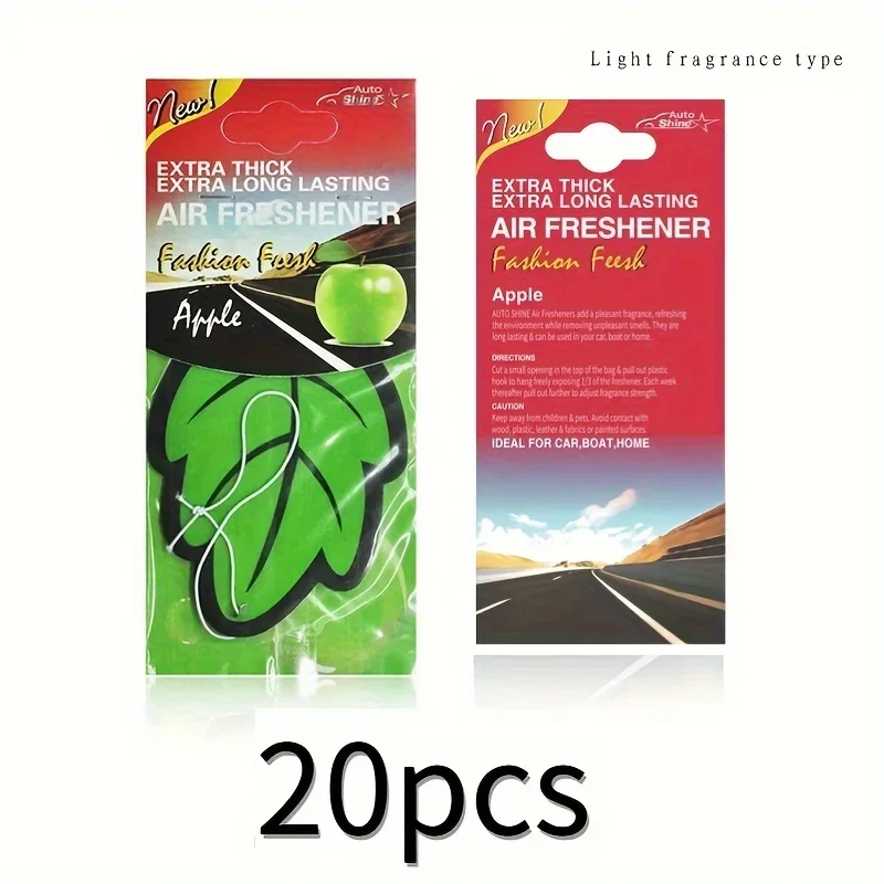 3-60pcs Car Air Freshener Natural Scented Tea Paper Auto Hanging Vanilla Perfume Fragrance Leaf Shape Car Accessories Interior - Image 10