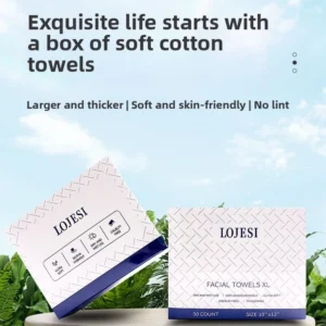 New Clean Skin Club Clean Towels Xl™, Disposable Face Towelette, Makeup Remover Dry Wipes 50 Sheet, 1 Box