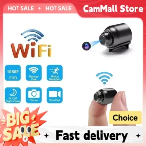 NEW X5 Mini Camera HD 1080P Compact WIFI Camera with Cyclic Recording Function Suitable for Outdoor Camping at Home Hot Sale