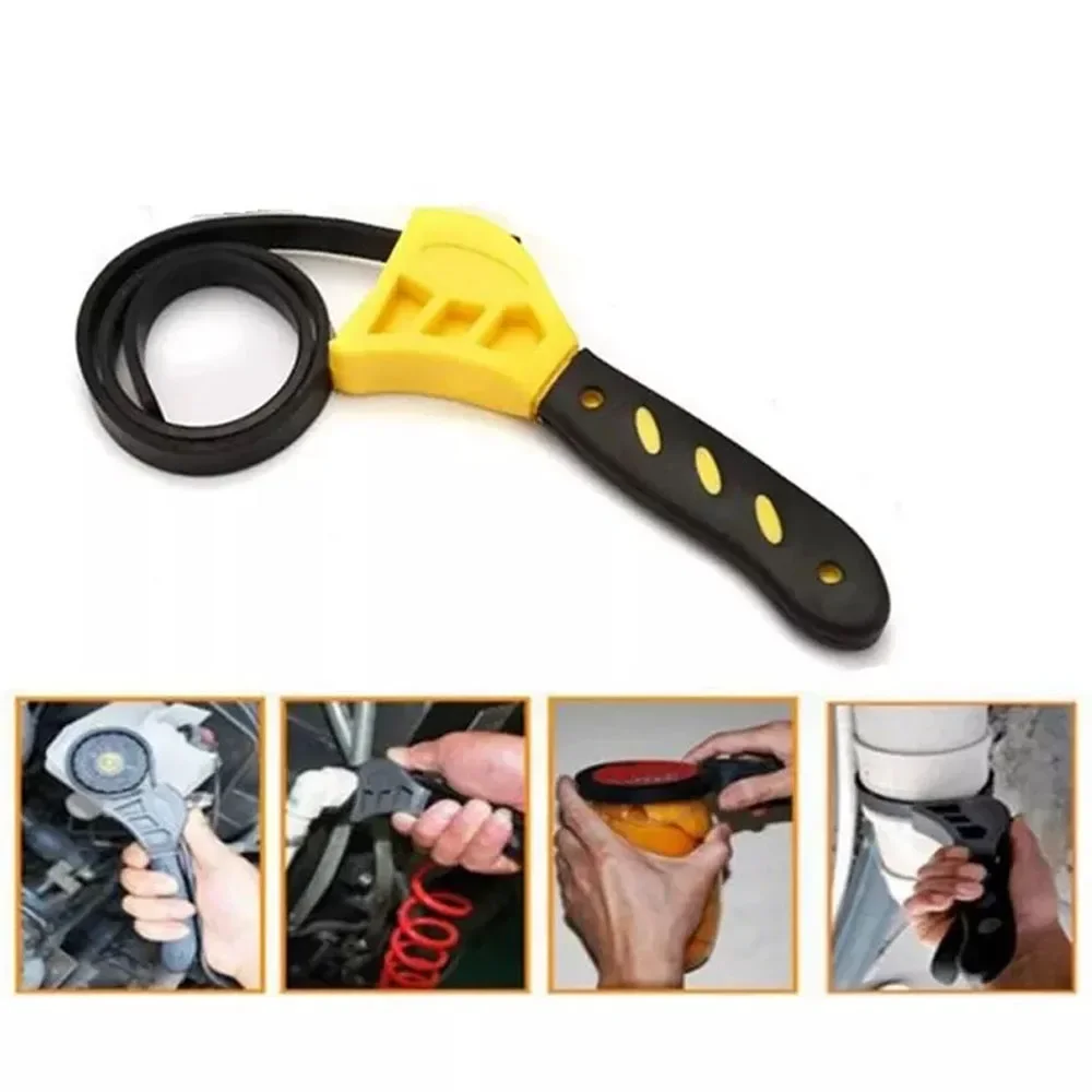 6-inch Adjustable Belt Wrench Plastic Multi-function Bottle Opener Universal Auto Repair Filter Hardware Tool - Image 6