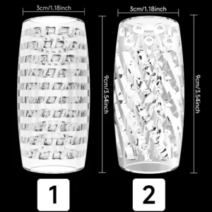 Transparent TPE Real Touch Airplane Cup Male Masturbator Super Simulation Private Parts Design Easy To Clean Adult Sex Toys