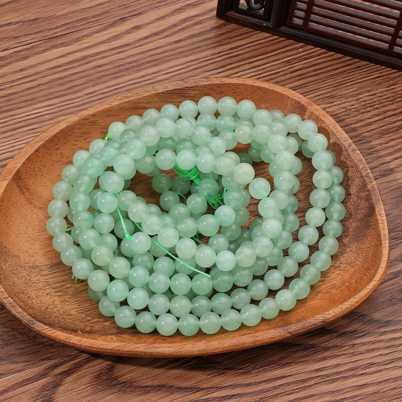 1 Strand 45pcs Natural Stone Rose Quartz Tiger Eye Black Obsidian Beads For Jewelry Making DIY Bracelet Necklace - Image 4