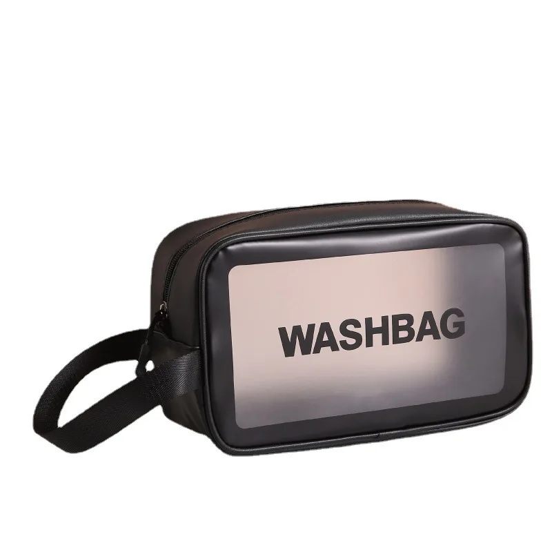 Portable Cosmetic Waterproof Bag Large Capacity Dust Proof Make Up Storage Handbags PVC Fashion Transparent Travel Bags - Image 5