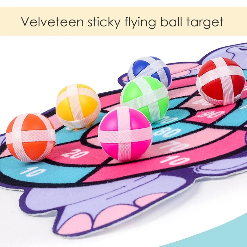 Montessori Throw Sport Slingshot Target Sticky Ball Dartboard Games Educational for Kids Indoor Sports Toy Sticky Ball Slingshot - Image 6