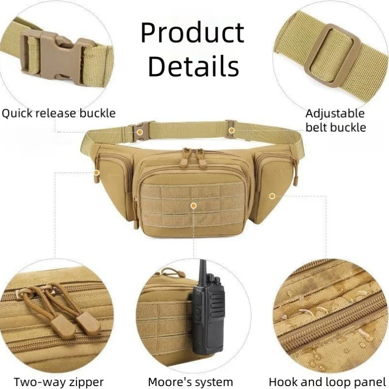 New Outdoor Multi functional Invisible Waist Attachment Bag for Men's Sports Storage Waist Bag Outdoor Tool Kit - Image 3