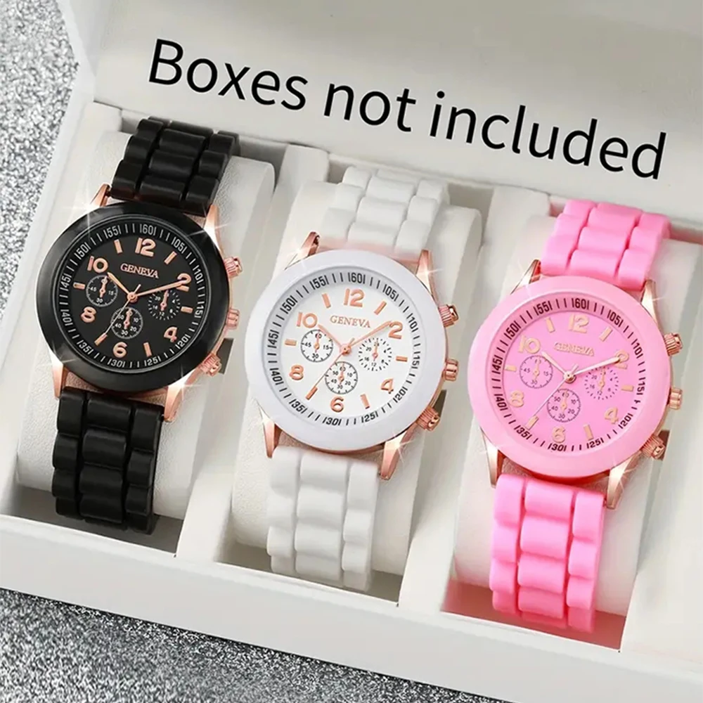 2Pcs Luxury Women's Watch Set Fashion Luxury Elegant Alloy Wristwatch Silicone Strap Couple Watch Men Quartz Holiday Gifts - Image 9