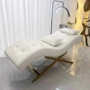 New S-Shaped Eyelash Bed, Beauty Bed, Manicure, Face Washing, Ear Cleaning, Eyelash Tattoo, Embroidery, Tattoo, Beauty Salon Special Massage Bed