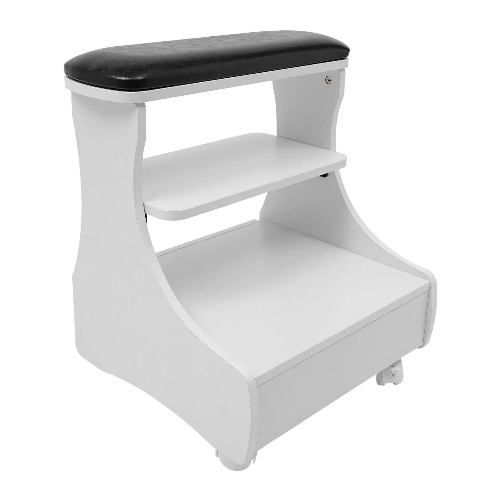 Foot Rest Pedicure Manicure Funiture Trolley for Foot Bath Footbath Stool with Wheels - Image 7