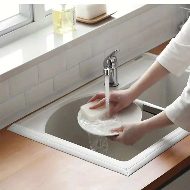 PVC Sealing Strip Tape Bathroom Bath Toilet Caulk Tape Self Adhesive Waterproof Mildew Proof Tapes For Kitchen Sink Wall Corner - Image 5