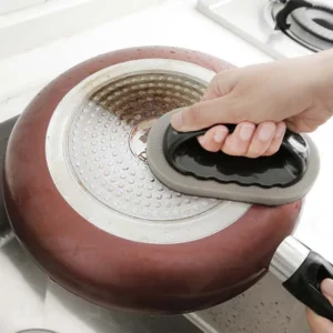 With Handle Emery Sponge Rub Magic Rub Suitable For Kitchen Countertops Wash Pot Bottom Black Dirt Wipe Chopping Board Home Wash