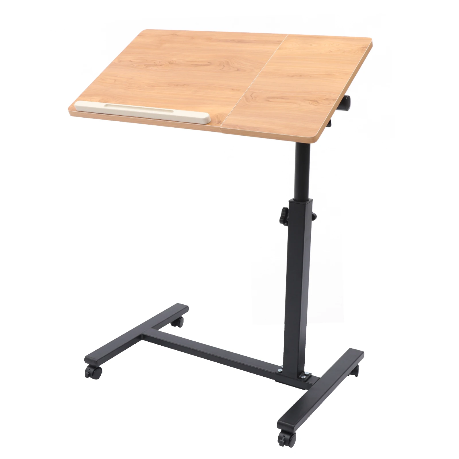 Adjustable Height Laptop Desk Rolling Cart Table Stand Movable Computer Table Sofa Side Tables - Image 6