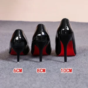Sexy Red Bottom Women High Heels Classic Ladies Pumps Autumn Soft Leather Dress Heel Shoes for Women Banquet Wedding High Heels