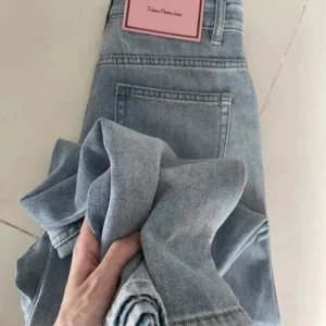 Mulheres perna larga calças de brim baggy senhora vintage y2k punk cintura baixa solta calças jeans streetwear moda lixo longo s