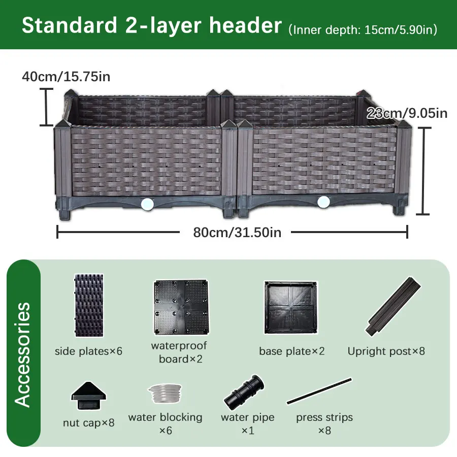 Plastic Large Flower Pot Box For Vegetable Planting Home Garden Decoration Pots For Plants Plant Pot Indoor Outdoor Planting Box - Image 9