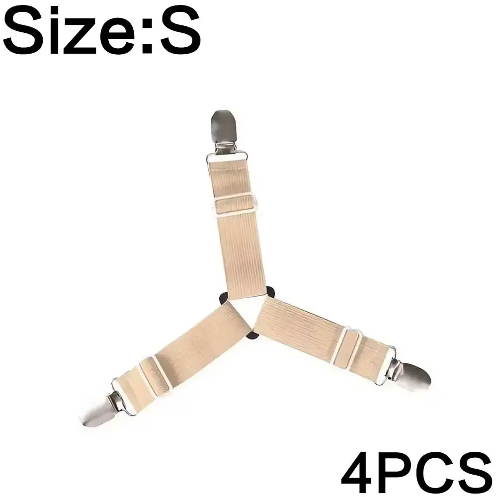 4PCS Double Clip Sheet Fasteners - Versatile Sheet Clips for Bed Sheets and Sofa Covers with Non-slip Adjustment - Image 9