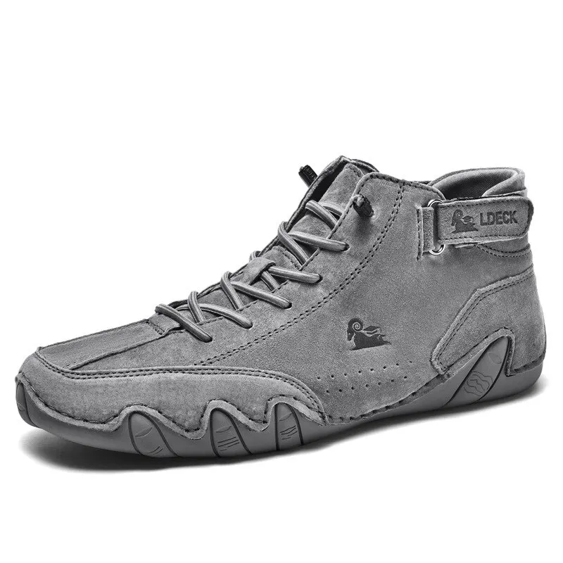 Men Boots Casual Motorcycle Winter Shoes 2023 Waterproof High Top Sneakers Luxury Footwear - Image 9