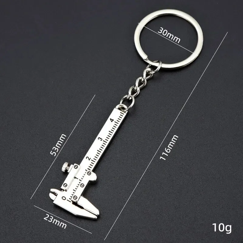 Mini vernier caliper bolso chaveiro ornamentos pequeno 3d móvel precisão medida ferramenta acessórios slider régua liga - Image 6