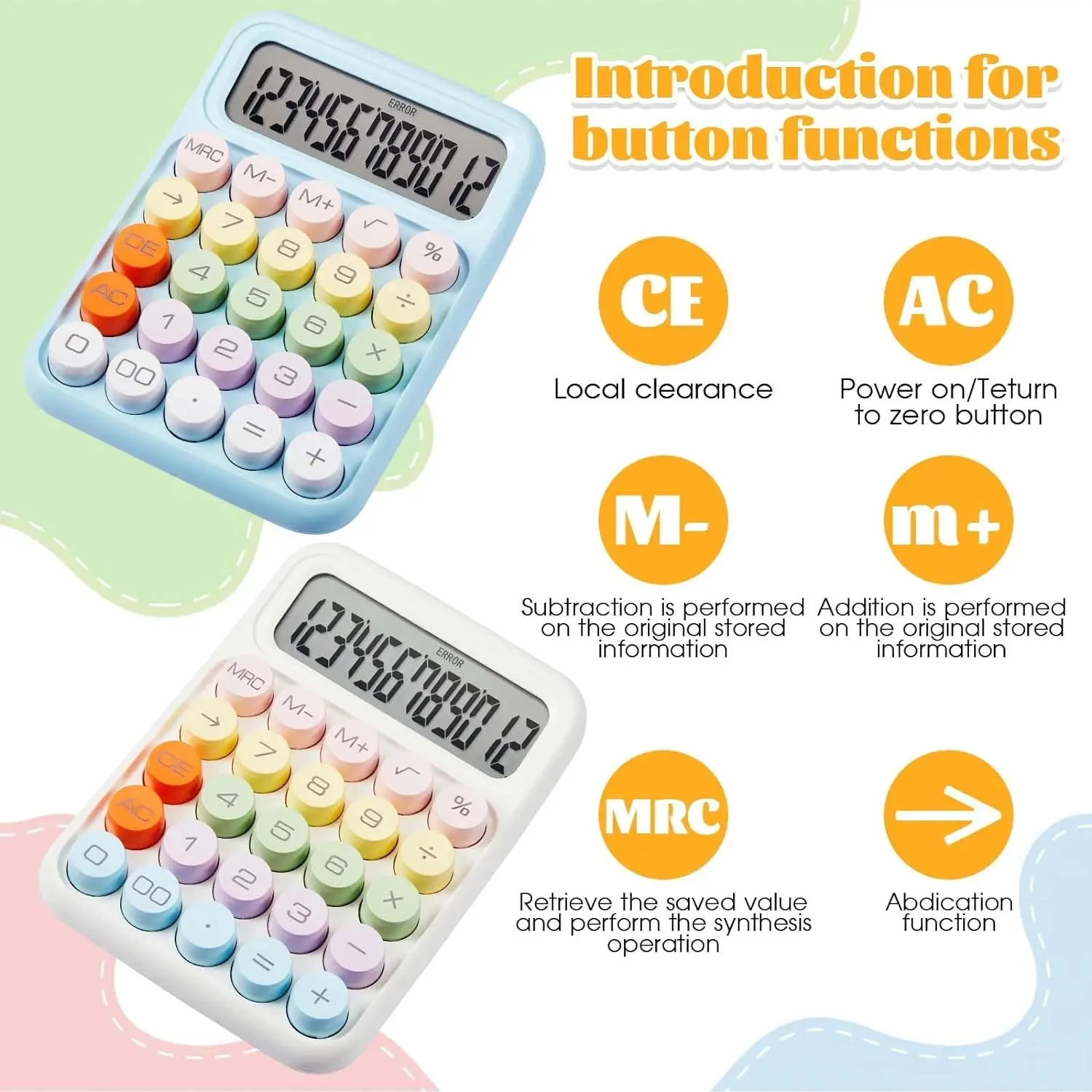 Calculator Dopamine Candy Color High Value Multifunctional Calculator for College Students Children Learning - Image 6