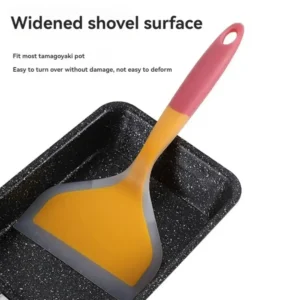 1pcs Pancake Spatula High Temperature Resistant Silicone Wide Mouth Spatula Pancake Translucent Household Kitchen Utensils