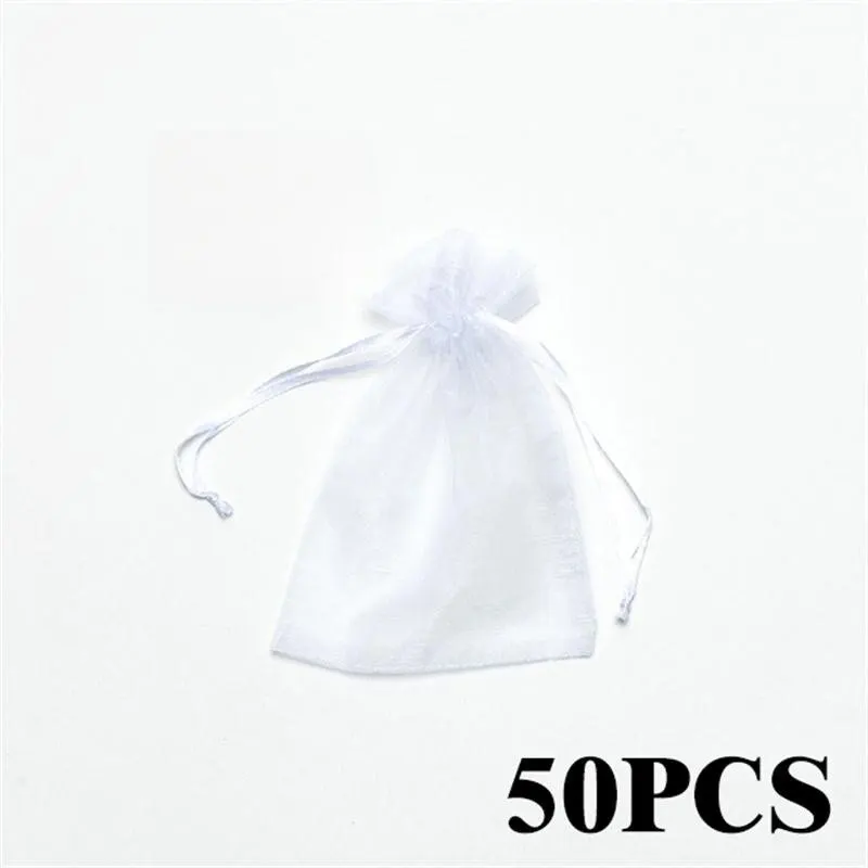 50pcs/Lot Multicolor Jewelry Packaging Bag 7*9 11*16 15*20cm Organza Bags Gift Storage Wedding Drawstring Pouches Wholesales - Image 11
