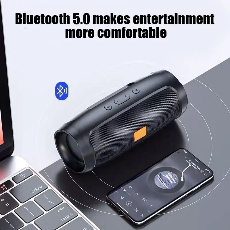 Portable Subwoofer Bluetooth Speakers Outdoor Stereo Surround Waterproof Loudspeaker Wireless Sound Box Support FM Radio TF Card - Image 4