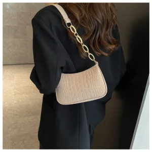 Popular Retro Gentle Temperament Small Square Bag 2024 Autumn Shoulder Handheld Fashion Casual Yankee Underarm Small Square Bag
