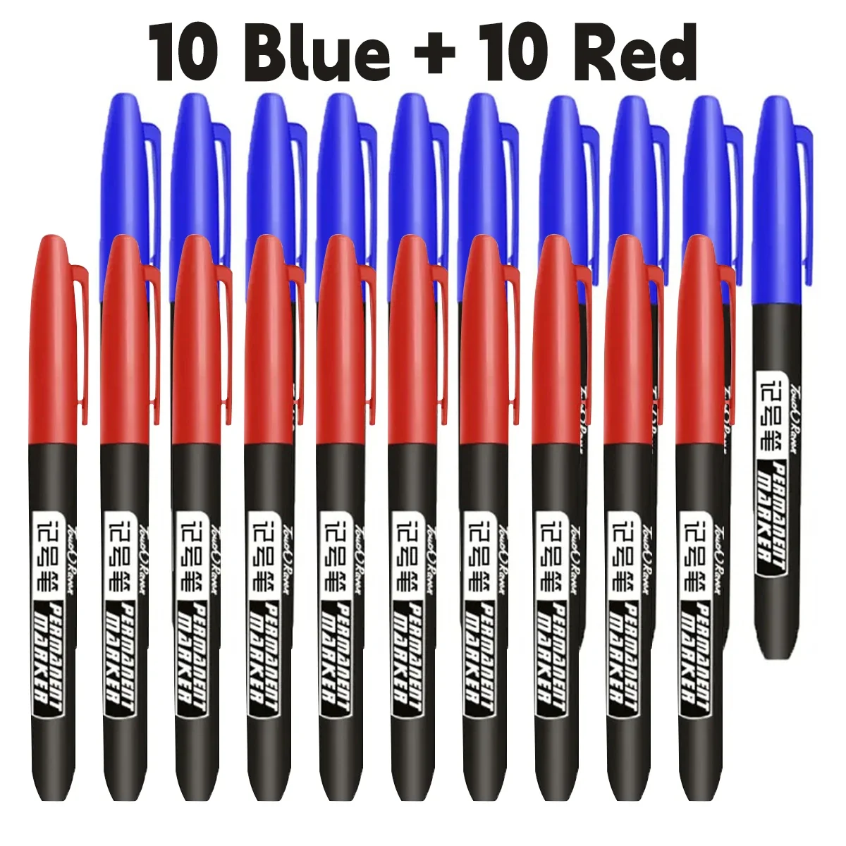 Permanent Marker Pen Drawing Markers Black Blue Red Waterproof Ink Sketch Pens Stationery Art School Supplies For Glass Metal - Image 24
