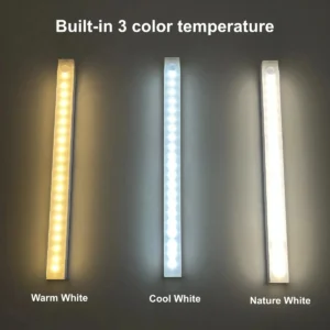 Led charging human body sensor light bar wardrobe cabinet Bedroom dormitory sleeping magnetic long strip night light