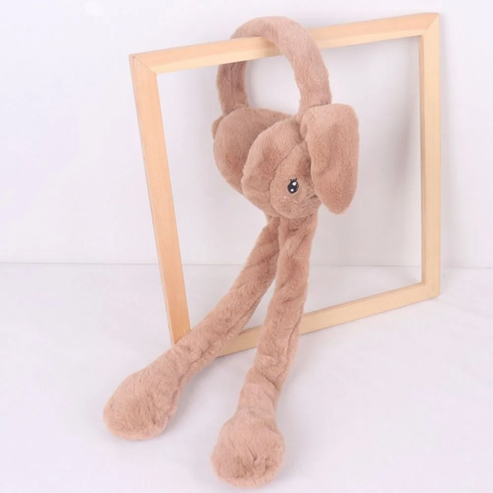 Creative Cute Moving Rabbit Ears Earmuffs Student Couple Personality Cold Winter Plush Earmuffs Ear Warm Ear Muffs - Image 9