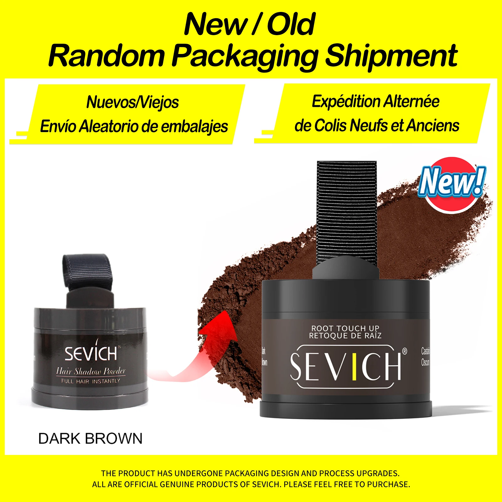 Sevich Hairline Powder 4g Hairline Shadow Powder Makeup Hair Concealer Natural Cover Unisex Hair Loss Product - Image 17