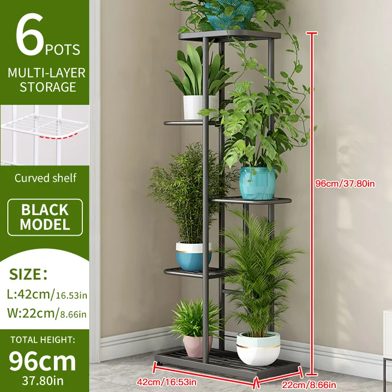 Plant stand Stand For Flowers Flower Stand Flowerpot Organizer Iron 4/5/6Layers Plant Holder Storage Shelf Pot Rack Organizer - Image 11
