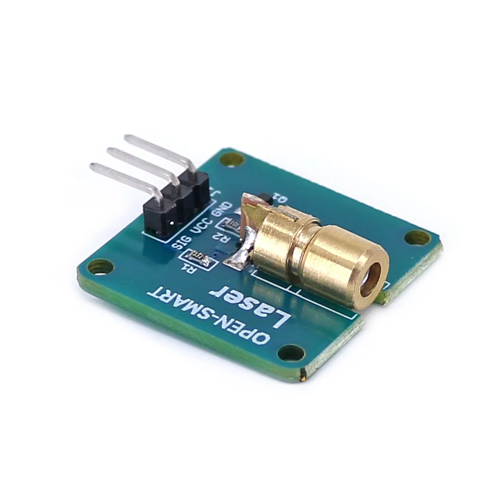OPEN-SMART 5V 650nm Laser Sensor Module 6mm Red Laser Dot Diode Copper Head with Triode Current Amplifier For Arduino - Image 5
