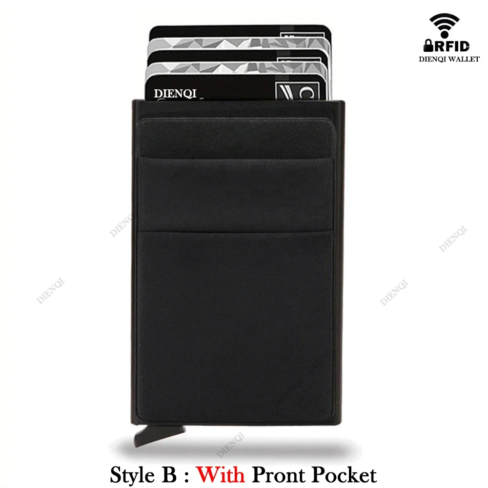Rfid Credit Card Holder Men Thin Slim Mini Minimalist Wallets Luxury Metal Bank ID Cardholer Case Wallet for Men Carteras Choice - Image 10