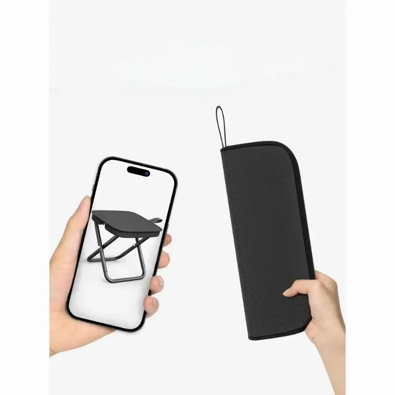 Portable multifunctional outdoor picnic camping folding chair, ultra light fishing stool, travel stool, fishing accessories - Image 4